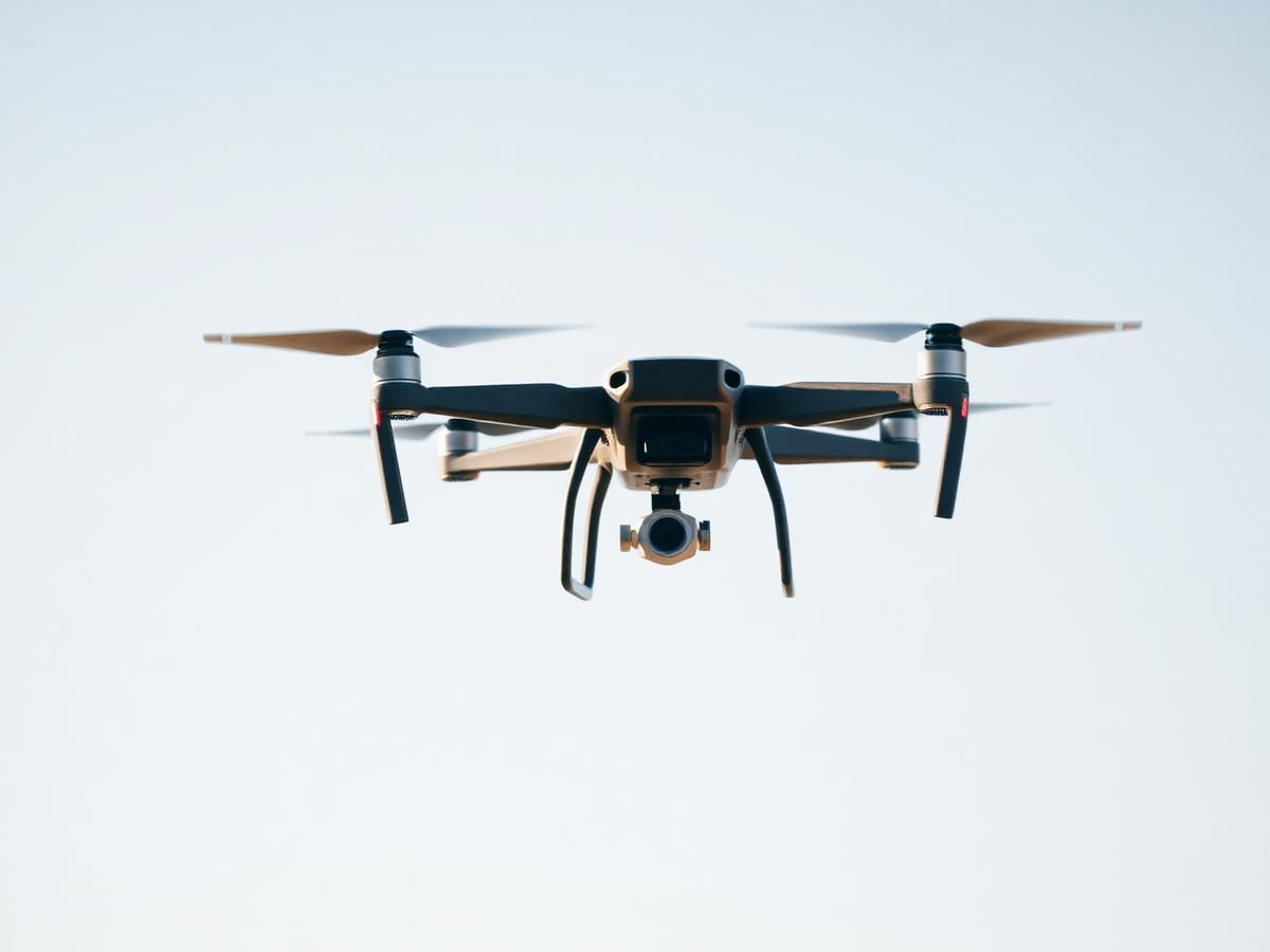 Commercial UAS drone in flight